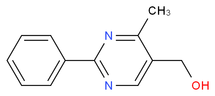 (4-methyl-2-phenyl-5-pyrimidinyl)methanol_Molecular_structure_CAS_342405-27-0)
