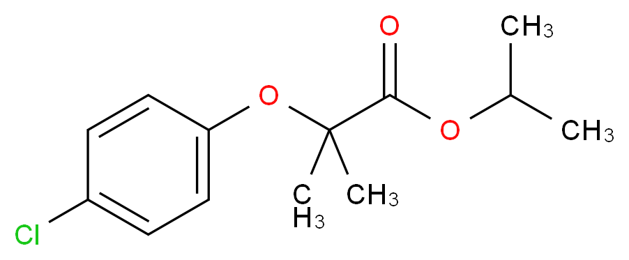 isopropyl 2-(4-chlorophenoxy)-2-methylpropanoate_Molecular_structure_CAS_64416-88-2)