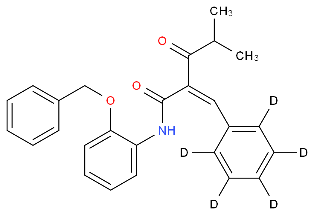 N-2-Benzyloxyphenyl α-Benzilidene-d5 Isobutyrylacetamide_Molecular_structure_CAS_1020719-18-9)
