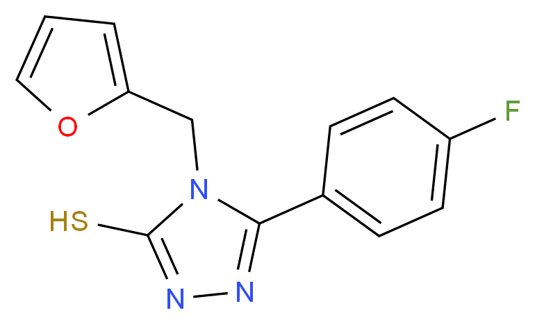 5-(4-fluorophenyl)-4-(furan-2-ylmethyl)-4H-1,2,4-triazole-3-thiol_Molecular_structure_CAS_)