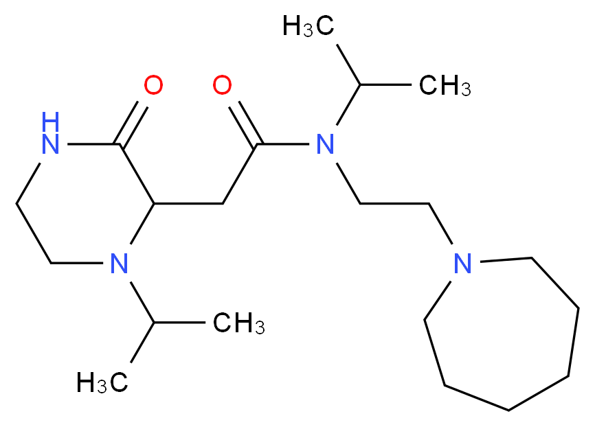 N-(2-azepan-1-ylethyl)-N-isopropyl-2-(1-isopropyl-3-oxopiperazin-2-yl)acetamide_Molecular_structure_CAS_)