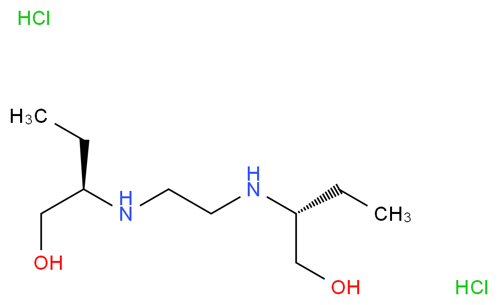 2,2'-[1,2-Ethanediyldi(imino)]di(1-butanol) dihydrochloride_Molecular_structure_CAS_1070-11-7)