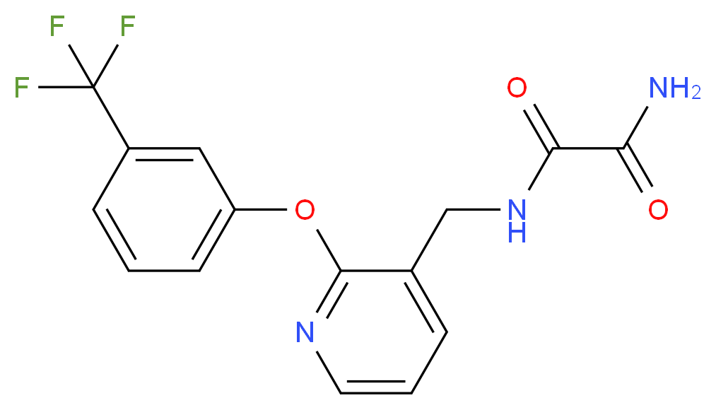 N-({2-[3-(trifluoromethyl)phenoxy]pyridin-3-yl}methyl)ethanediamide_Molecular_structure_CAS_)