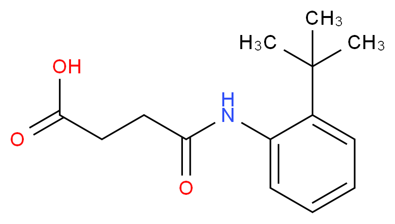 4-[(2-tert-Butylphenyl)amino]-4-oxobutanoic acid_Molecular_structure_CAS_904807-77-8)