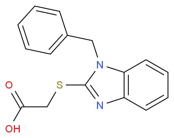 (1-Benzyl-1H-benzoimidazol-2-ylsulfanyl)-acetic acid_Molecular_structure_CAS_314036-23-2)