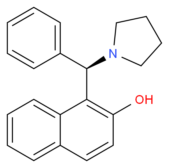 1-((R)-PHENYL(PYRROLIDIN-1-YL)METHYL)NAPHTHALEN-2-OL_Molecular_structure_CAS_521960-29-2)