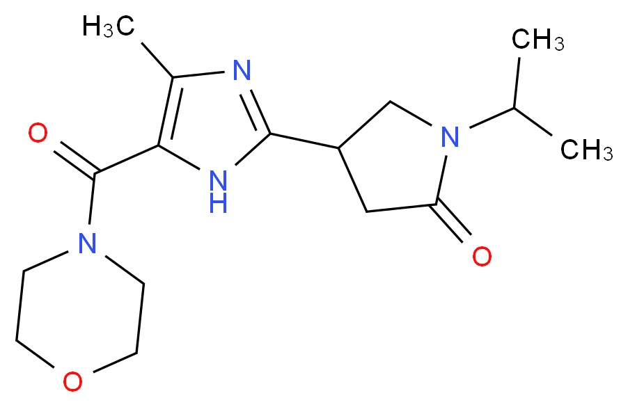 1-isopropyl-4-[4-methyl-5-(4-morpholinylcarbonyl)-1H-imidazol-2-yl]-2-pyrrolidinone_Molecular_structure_CAS_)