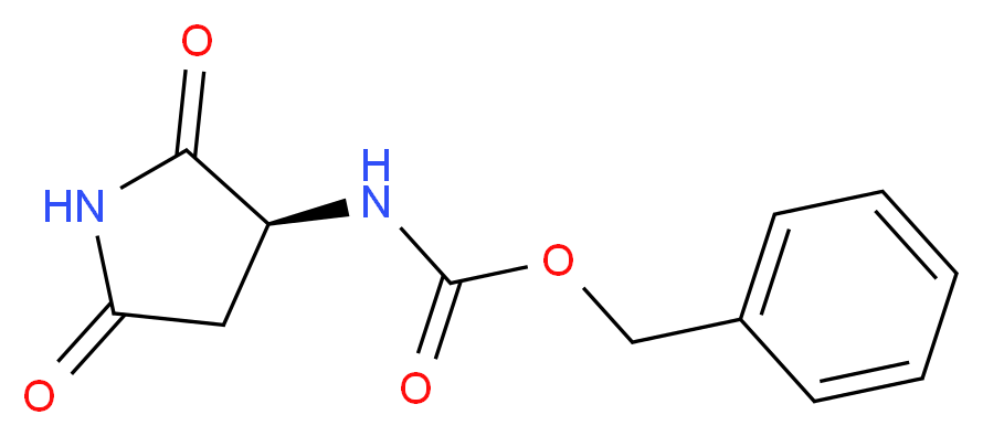 (S)-(2,5-Dioxo-pyrrolidin-3-yl)-carbamic acid benzyl ester_Molecular_structure_CAS_60846-91-5)