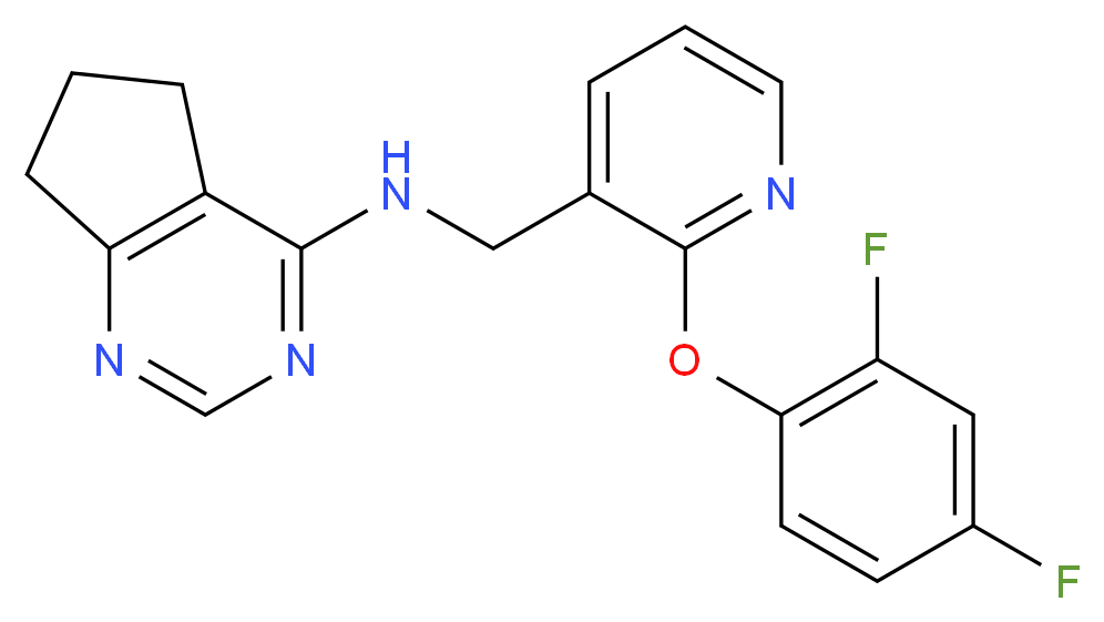 N-{[2-(2,4-difluorophenoxy)pyridin-3-yl]methyl}-6,7-dihydro-5H-cyclopenta[d]pyrimidin-4-amine_Molecular_structure_CAS_)