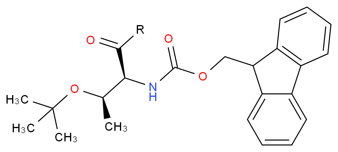 Fmoc-L-threonine(O-t-butyl) resin ester_Molecular_structure_CAS_)