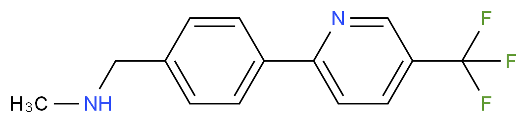 N-methyl-4-[5-(trifluoromethyl)pyrid-2-yl]benzylamine_Molecular_structure_CAS_884507-35-1)