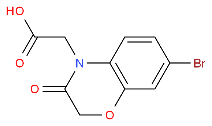 (7-bromo-3-oxo-2,3-dihydro-4H-1,4-benzoxazin-4-yl)acetic acid_Molecular_structure_CAS_)