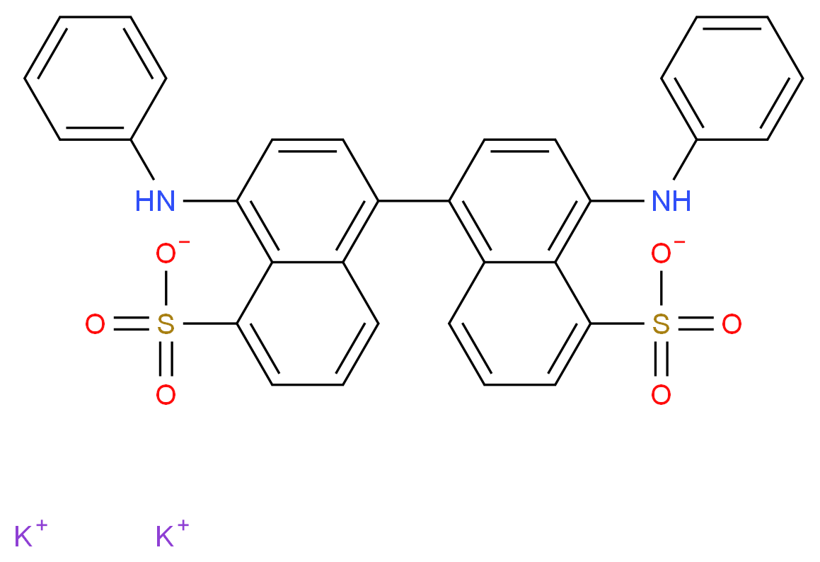 bis-(5,5')-8-ANILINO-1-NAPHTHALENE SULFONIC ACID DIPOTASSIUM SALT_Molecular_structure_CAS_63741-13-9)