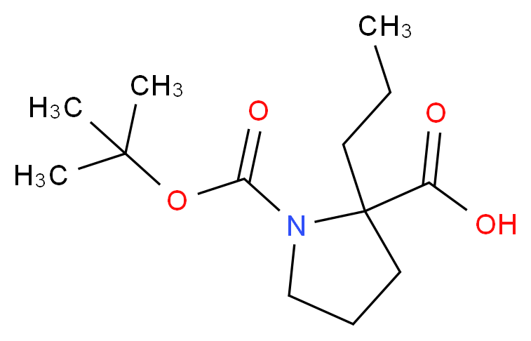 Boc-α-propyl-DL-Pro-OH_Molecular_structure_CAS_351002-88-5)