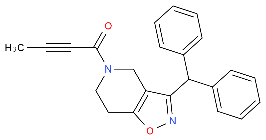 5-(2-butynoyl)-3-(diphenylmethyl)-4,5,6,7-tetrahydroisoxazolo[4,5-c]pyridine_Molecular_structure_CAS_)