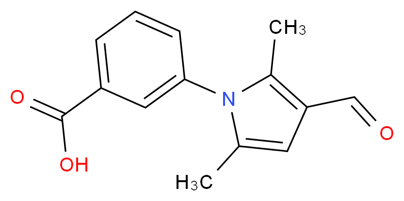 3-(3-Formyl-2,5-dimethyl-pyrrol-1-yl)-benzoic acid_Molecular_structure_CAS_409353-42-0)