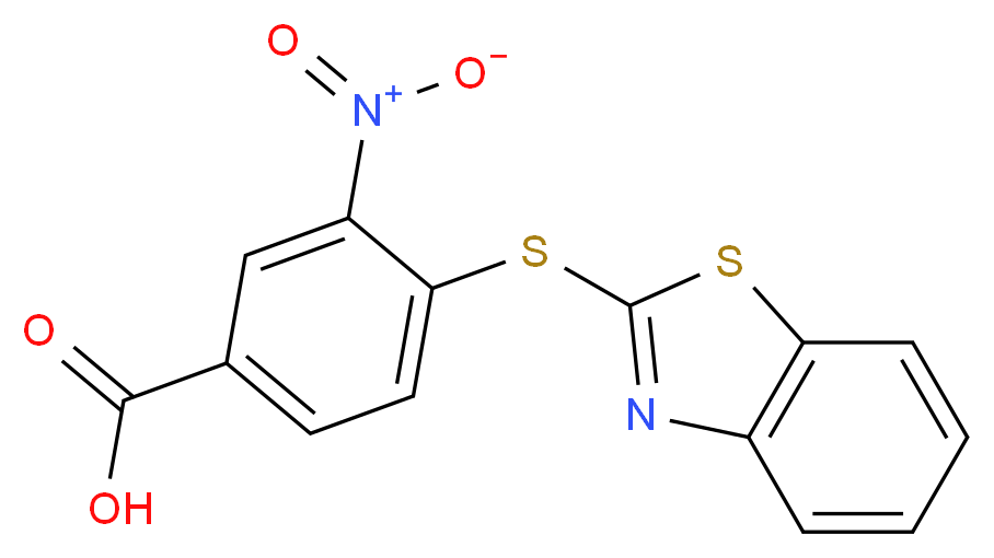 4-(Benzothiazol-2-ylsulfanyl)-3-nitro-benzoic acid_Molecular_structure_CAS_)