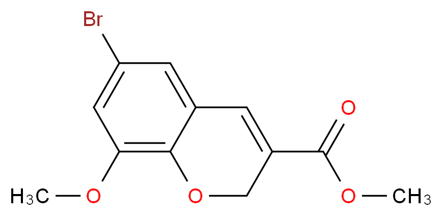 6-BROMO-8-METHOXY-2H-CHROMENE-3-CARBOXYLIC ACID METHYL ESTER_Molecular_structure_CAS_885271-18-1)