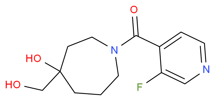 1-(3-fluoroisonicotinoyl)-4-(hydroxymethyl)-4-azepanol_Molecular_structure_CAS_)