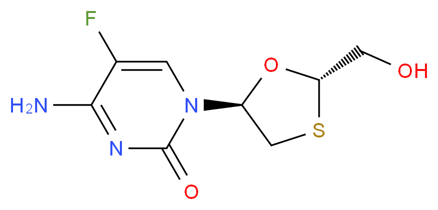 2-epi-Emtricitabine_Molecular_structure_CAS_145416-34-8)