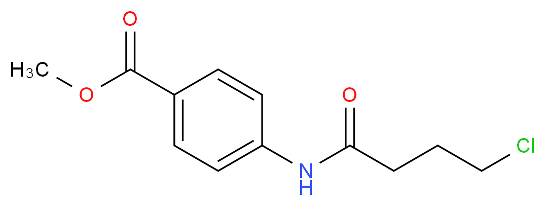 4-(4-Chloro-butyrylamino)-benzoic acid methyl ester_Molecular_structure_CAS_)