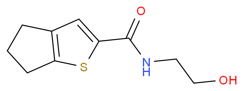 5,6-Dihydro-4H-cyclopenta[b]thiophene-2-carboxylic acid (2-hydroxy-ethyl)-amide_Molecular_structure_CAS_)