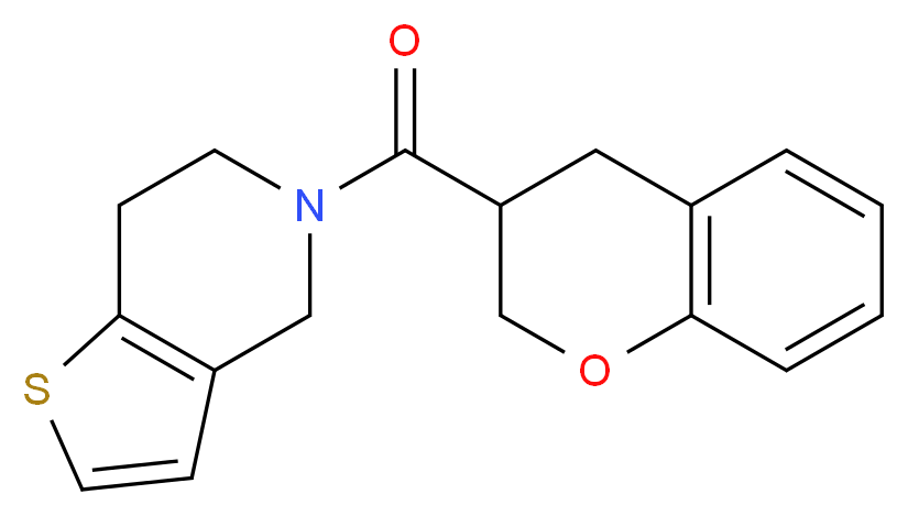 5-(3,4-dihydro-2H-chromen-3-ylcarbonyl)-4,5,6,7-tetrahydrothieno[3,2-c]pyridine_Molecular_structure_CAS_)