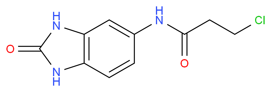 3-chloro-N-(2-oxo-2,3-dihydro-1H-benzimidazol-5-yl)propanamide_Molecular_structure_CAS_915920-69-3)