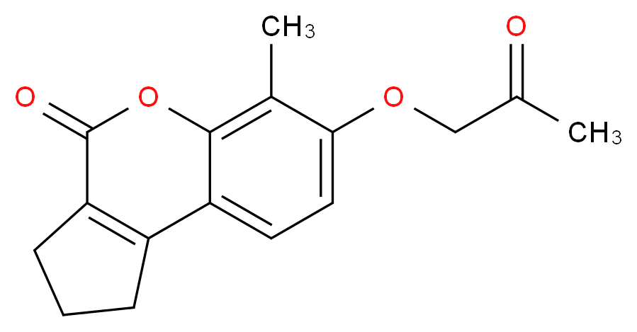 6-methyl-7-(2-oxopropoxy)-2,3-dihydrocyclopenta[c]chromen-4(1H)-one_Molecular_structure_CAS_307548-94-3)