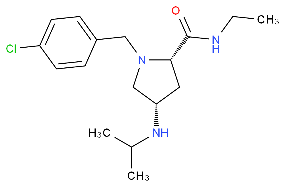 (4S)-1-(4-chlorobenzyl)-N-ethyl-4-(isopropylamino)-L-prolinamide_Molecular_structure_CAS_)