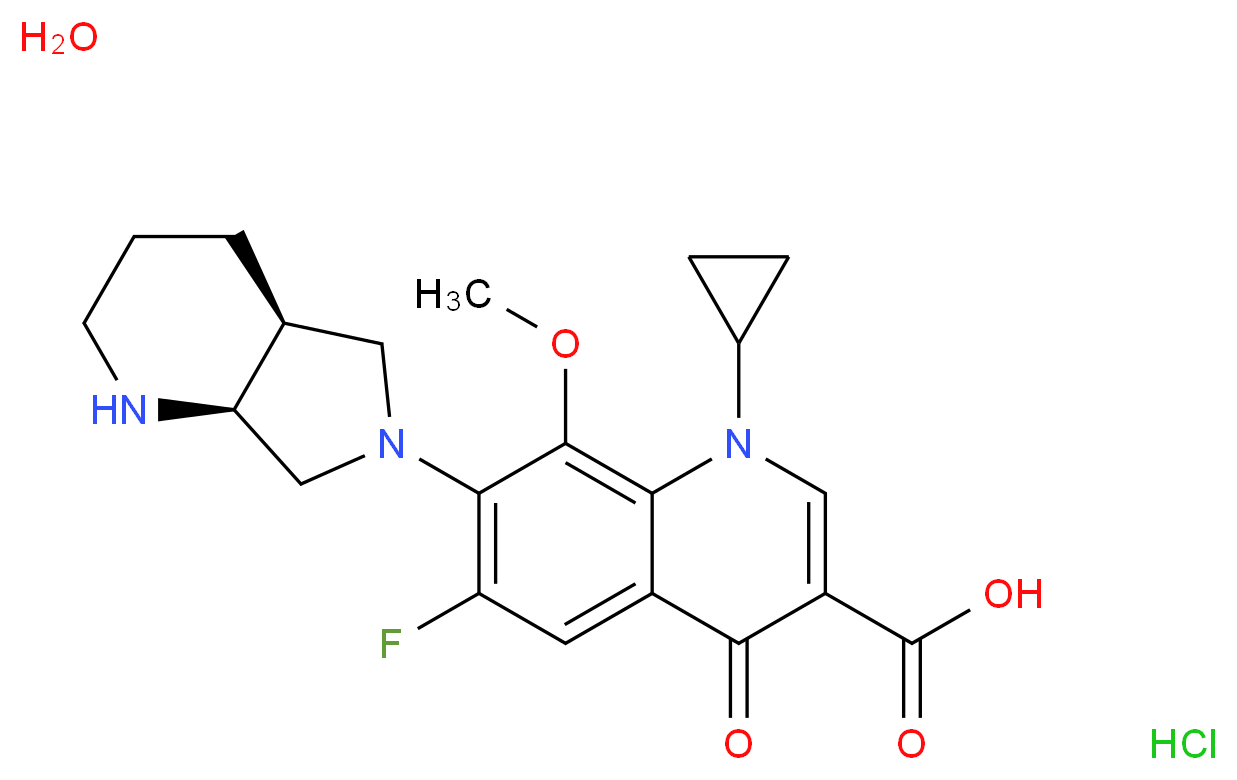 Moxifloxacin Hydrochloride Monohydrate_Molecular_structure_CAS_192927-63-2)