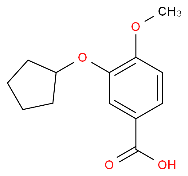 3-(Cyclopentyloxy)-4-methoxybenzoic acid_Molecular_structure_CAS_144036-17-9)