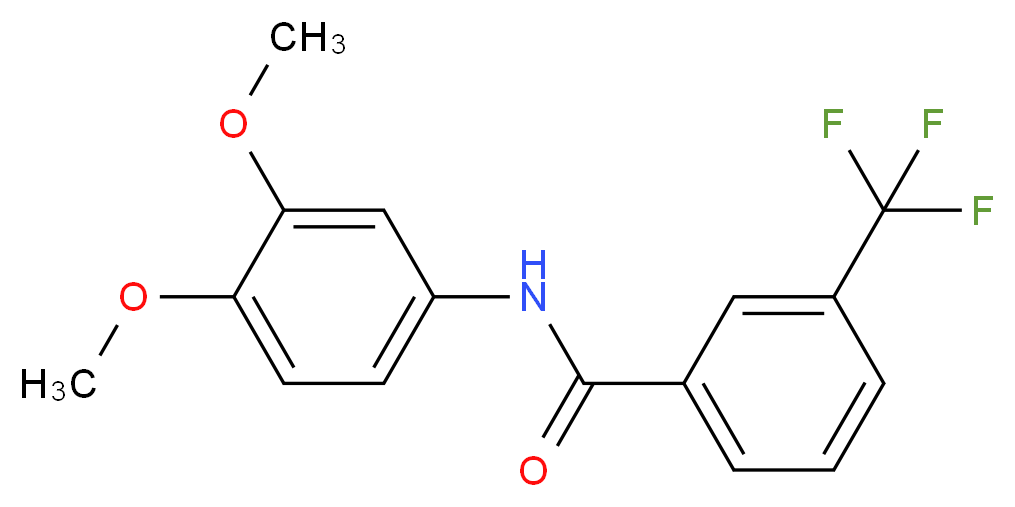 N-(3,4-Dimethoxyphenyl)-3-(trifluoromethyl)benzamide_Molecular_structure_CAS_)