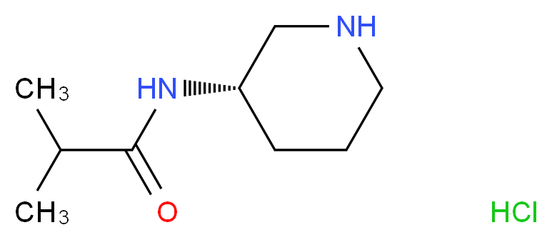 N-[(3S)-(Piperidin-3-yl)]isobutanamide hydrochloride_Molecular_structure_CAS_)