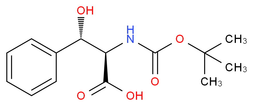(2R, 3S)/(2S, 3R)-Racemic Boc-beta-hydroxyphenylalanine_Molecular_structure_CAS_)