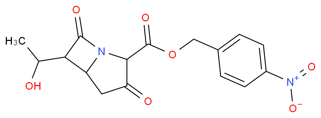 4-Nitrobenzyl 6-(1-hydroxyethyl)-3,7-dioxo-1-azabicyclo[3.2.0]heptane-2-carboxylate_Molecular_structure_CAS_77449-43-5)