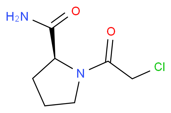 (S)-1-(2-Chloroacetyl)pyrrolidine-2-carboxamide_Molecular_structure_CAS_214398-99-9)