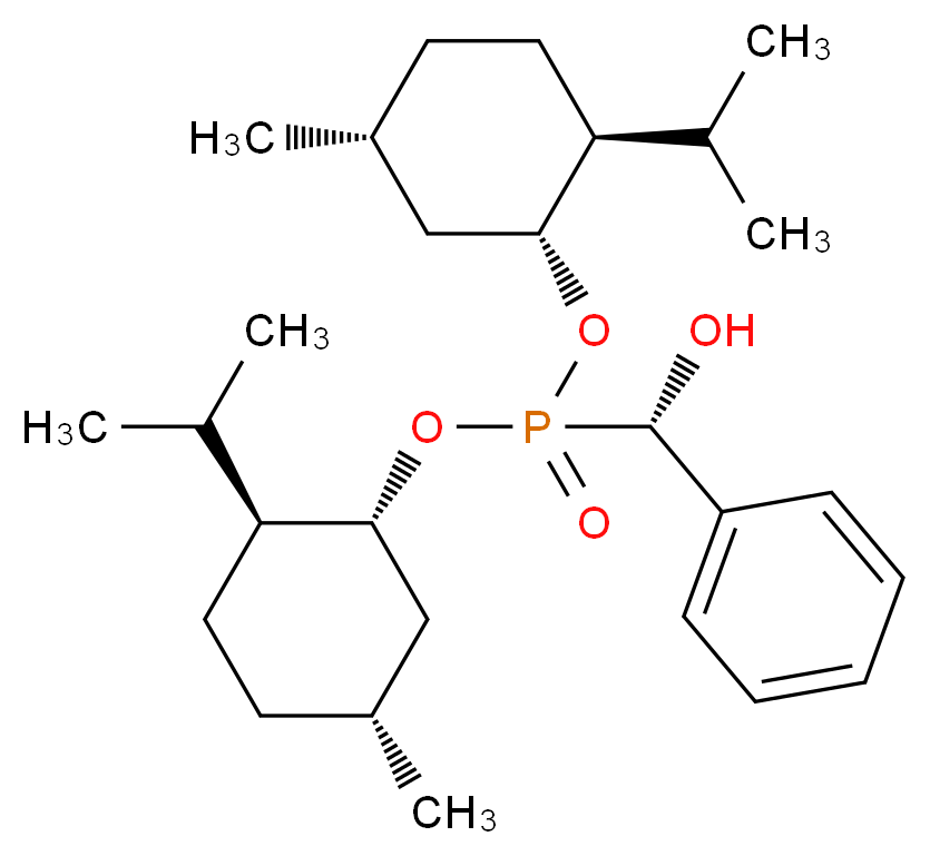 bis[(1R,2S,5R)-2-isopropyl-5-methylcyclohexyl] [(S)-hydroxy(phenyl)methyl]phosphonate_Molecular_structure_CAS_)