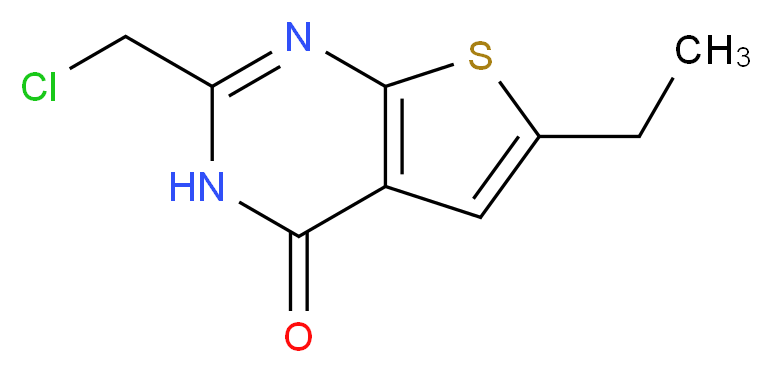 2-Chloromethyl-6-ethyl-3H-thieno[2,3-d]pyrimidin-4-one_Molecular_structure_CAS_91225-68-2)