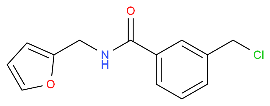 3-(chloromethyl)-N-(furan-2-ylmethyl)benzamide_Molecular_structure_CAS_)