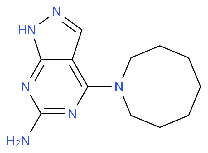 4-(1-azocanyl)-1H-pyrazolo[3,4-d]pyrimidin-6-amine_Molecular_structure_CAS_)