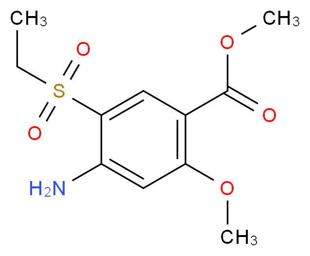 Methyl 4-amino-5-(ethylsulphonyl)-2-methoxybenzoate_Molecular_structure_CAS_80036-89-1)