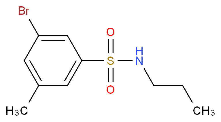 3-Bromo-5-methyl-N-propylbenzenesulfonamide_Molecular_structure_CAS_1020252-89-4)