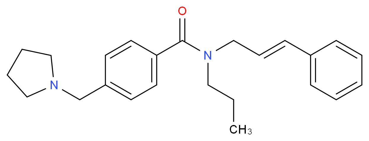 N-[(2E)-3-phenylprop-2-en-1-yl]-N-propyl-4-(pyrrolidin-1-ylmethyl)benzamide_Molecular_structure_CAS_)