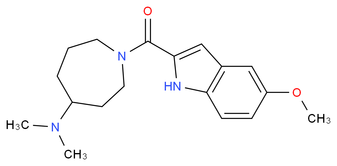 1-[(5-methoxy-1H-indol-2-yl)carbonyl]-N,N-dimethyl-4-azepanamine_Molecular_structure_CAS_)