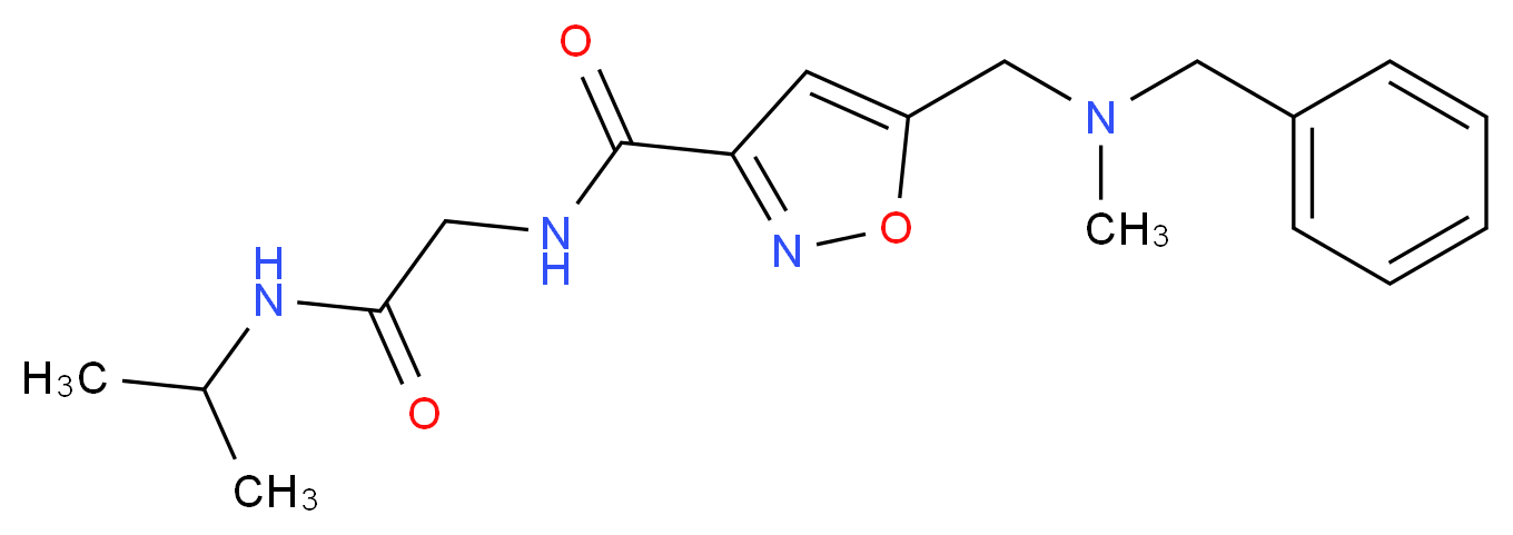5-{[benzyl(methyl)amino]methyl}-N-[2-(isopropylamino)-2-oxoethyl]isoxazole-3-carboxamide_Molecular_structure_CAS_)