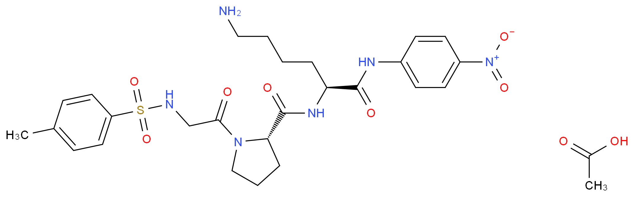 N-(p-Tosyl)-Gly-Pro-Lys 4-nitroanilide acetate salt_Molecular_structure_CAS_88793-79-7)