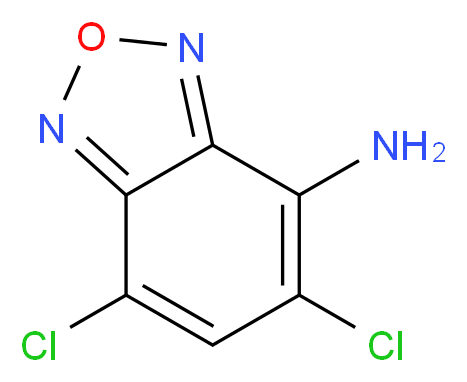 5,7-dichloro-2,1,3-benzoxadiazol-4-amine_Molecular_structure_CAS_330982-41-7)