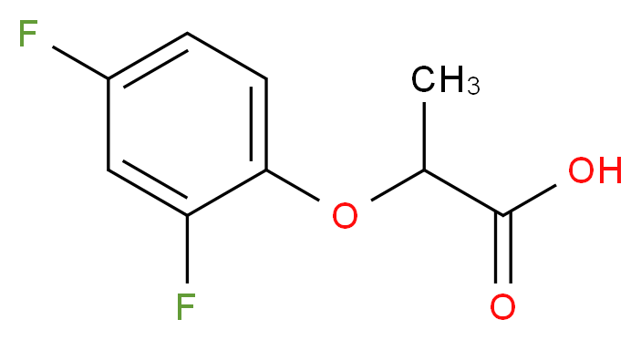 2-(2,4-Difluorophenoxy)propanoic acid_Molecular_structure_CAS_52043-21-7)