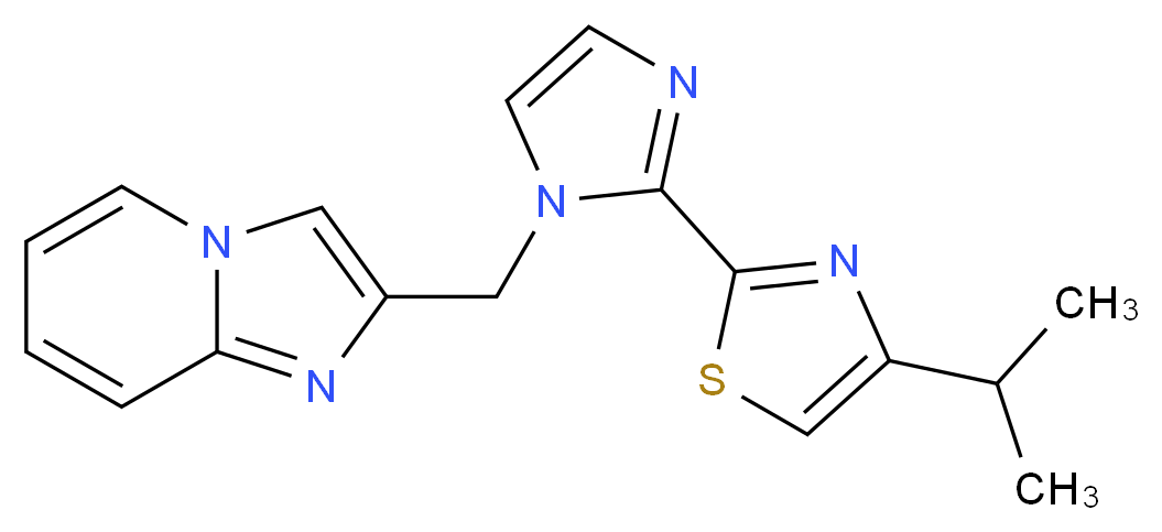 2-{[2-(4-isopropyl-1,3-thiazol-2-yl)-1H-imidazol-1-yl]methyl}imidazo[1,2-a]pyridine_Molecular_structure_CAS_)